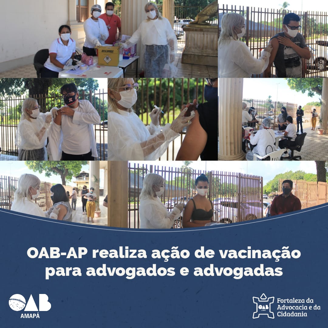 OAB-AP realiza ação de vacinação para advogados e advogadas